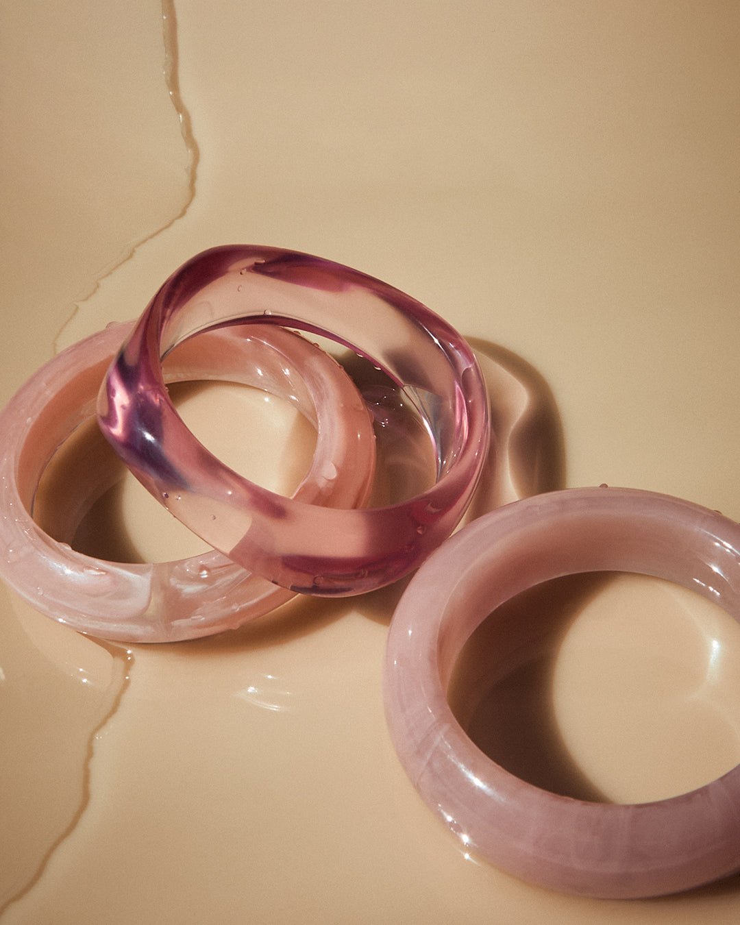 The Formentera Bangle Set- Pink - Image 4