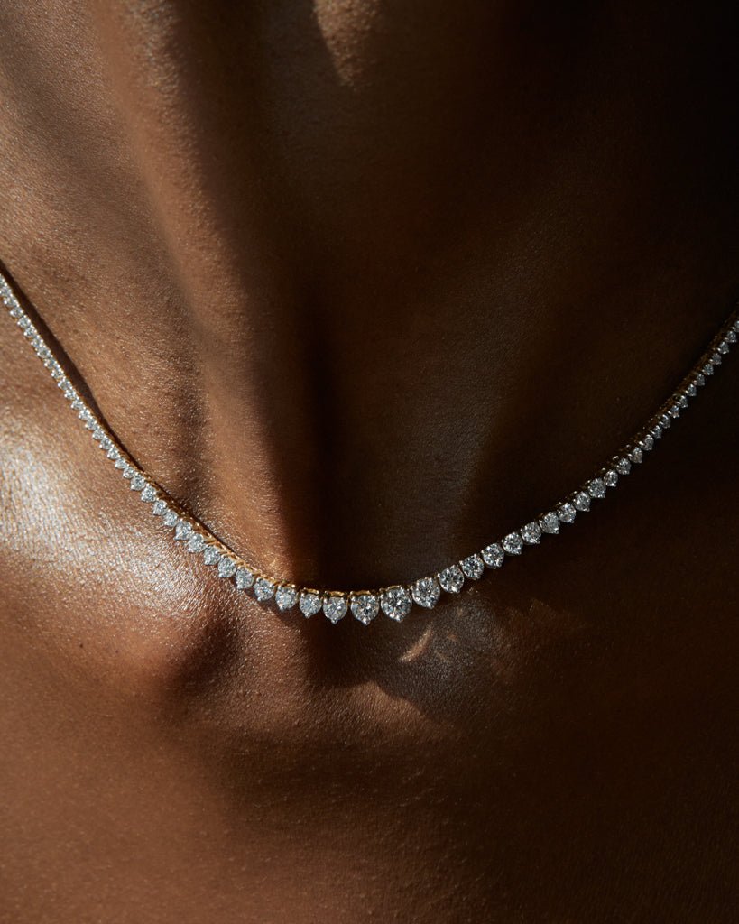 The Graduated Tennis Necklace - Image 8