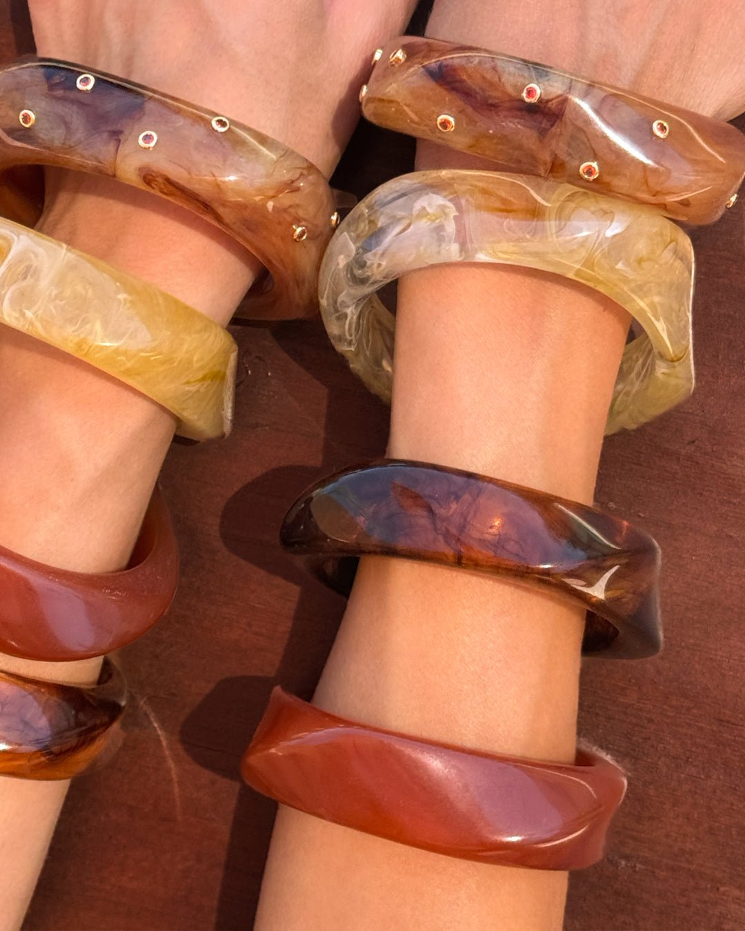The Formentera Bangle Set- Tortoise - Image 6