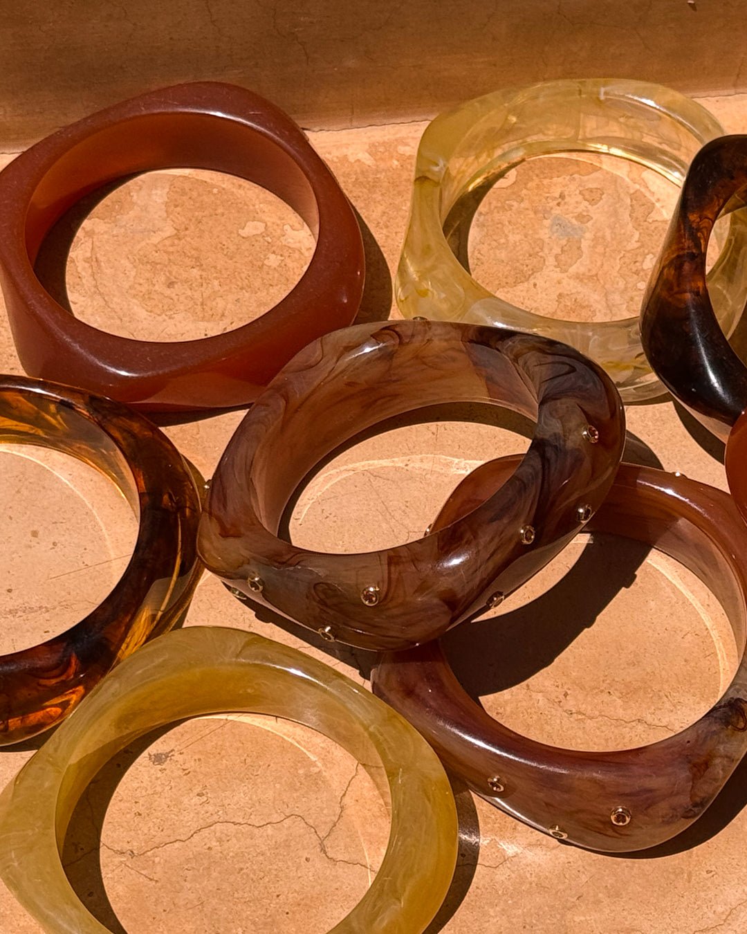 The Formentera Bangle Set- Tortoise - Image 3