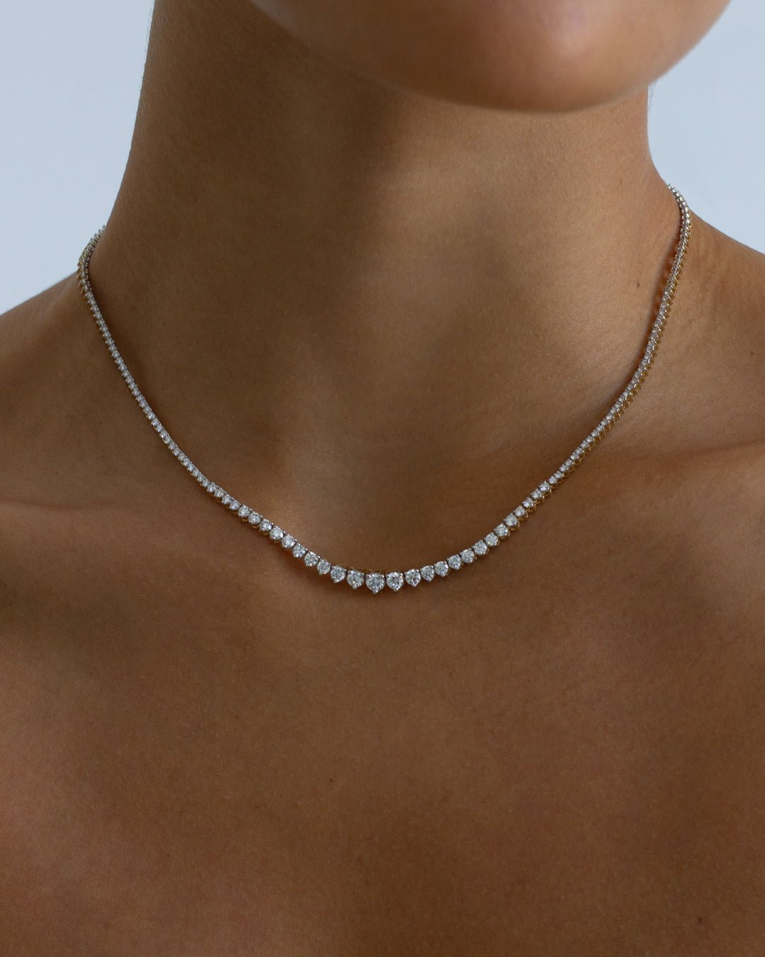 The Graduated Tennis Necklace - Image 9