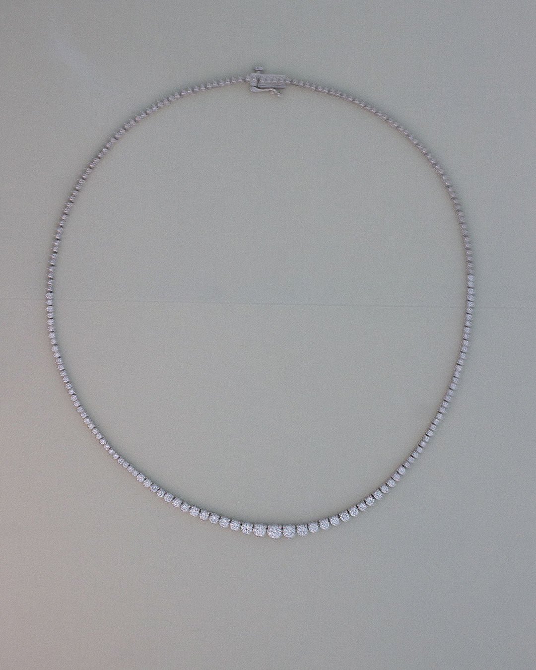 The Graduated Tennis Necklace - Image 4