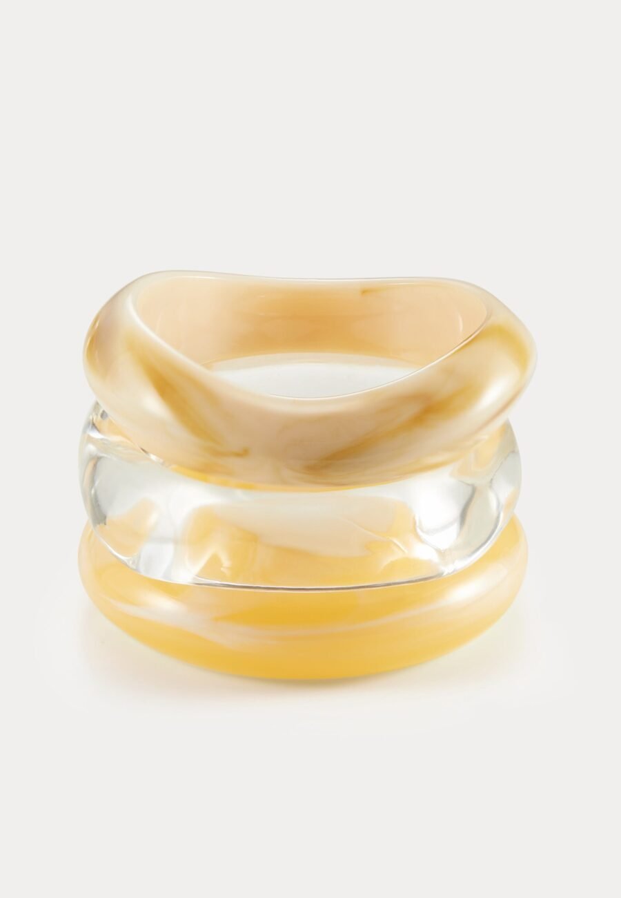 The Formentera Bangle Set- Yellow