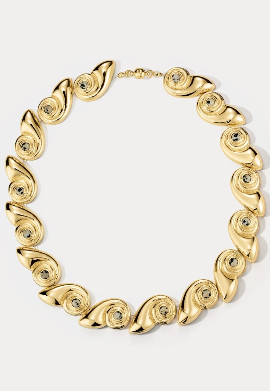 The Palma Shell Statement Necklace- Gold