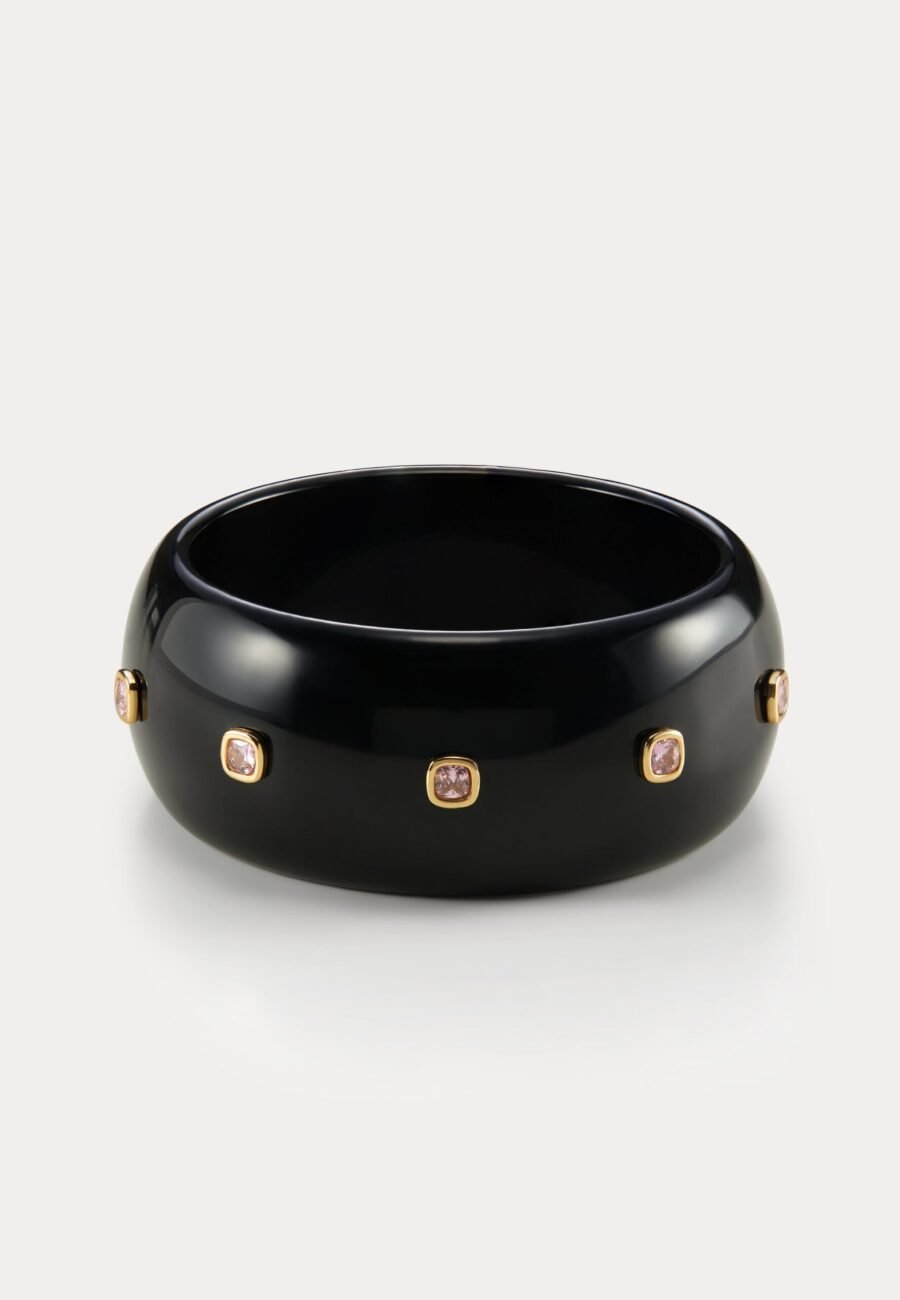 The St. Lucia Lucite Cuff- Gold