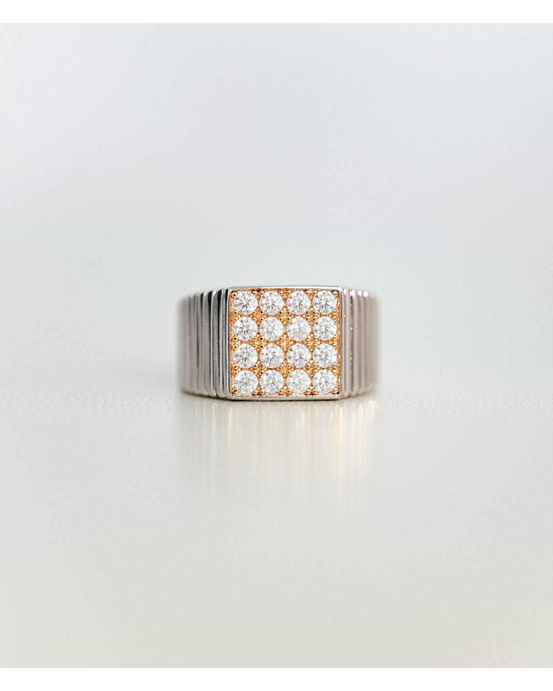 The Pave Square Signet Ring - Image 5