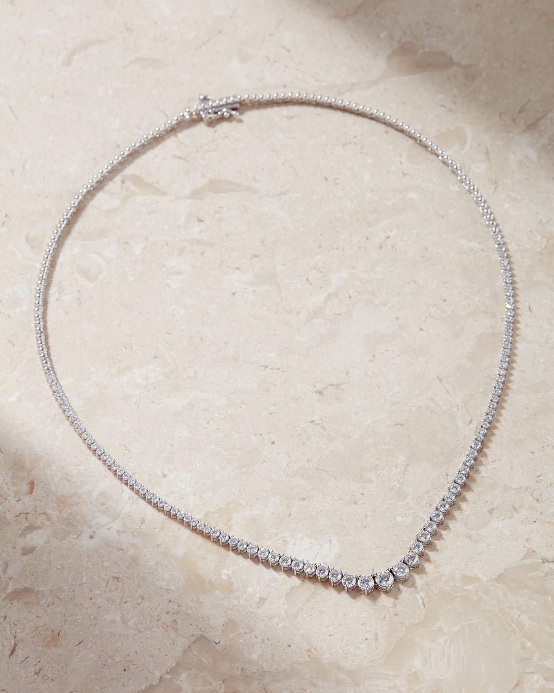 The Graduated Tennis Necklace - Image 3