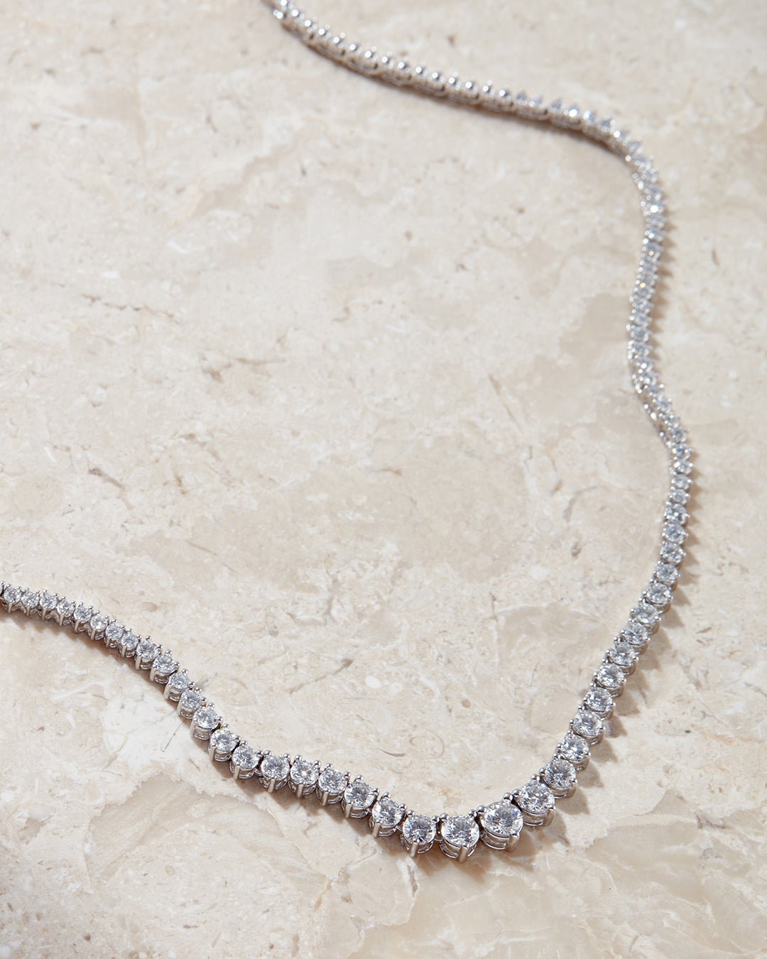 The Graduated Tennis Necklace - Image 5
