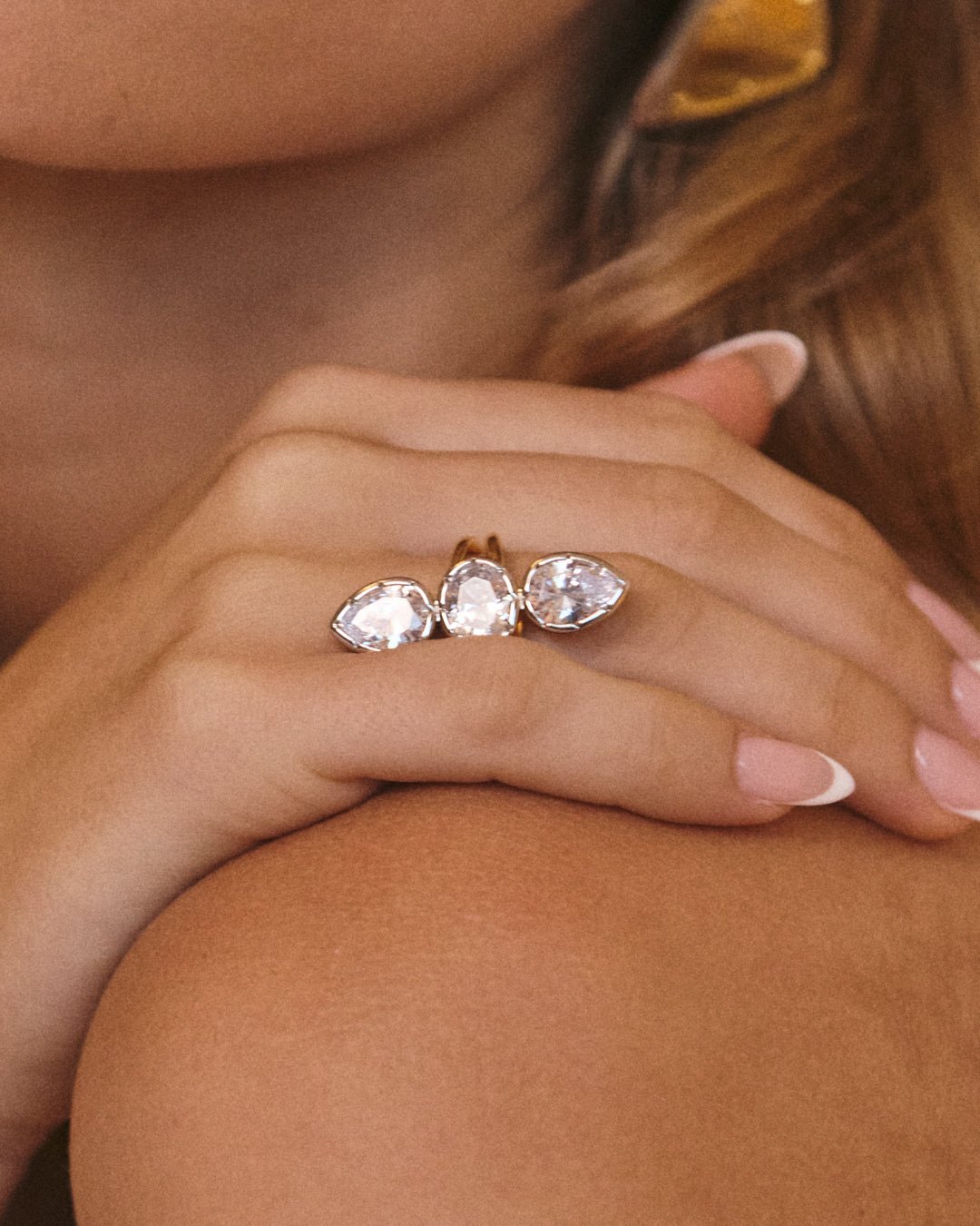 The Marais Triple Statement Ring-Gold - Image 2