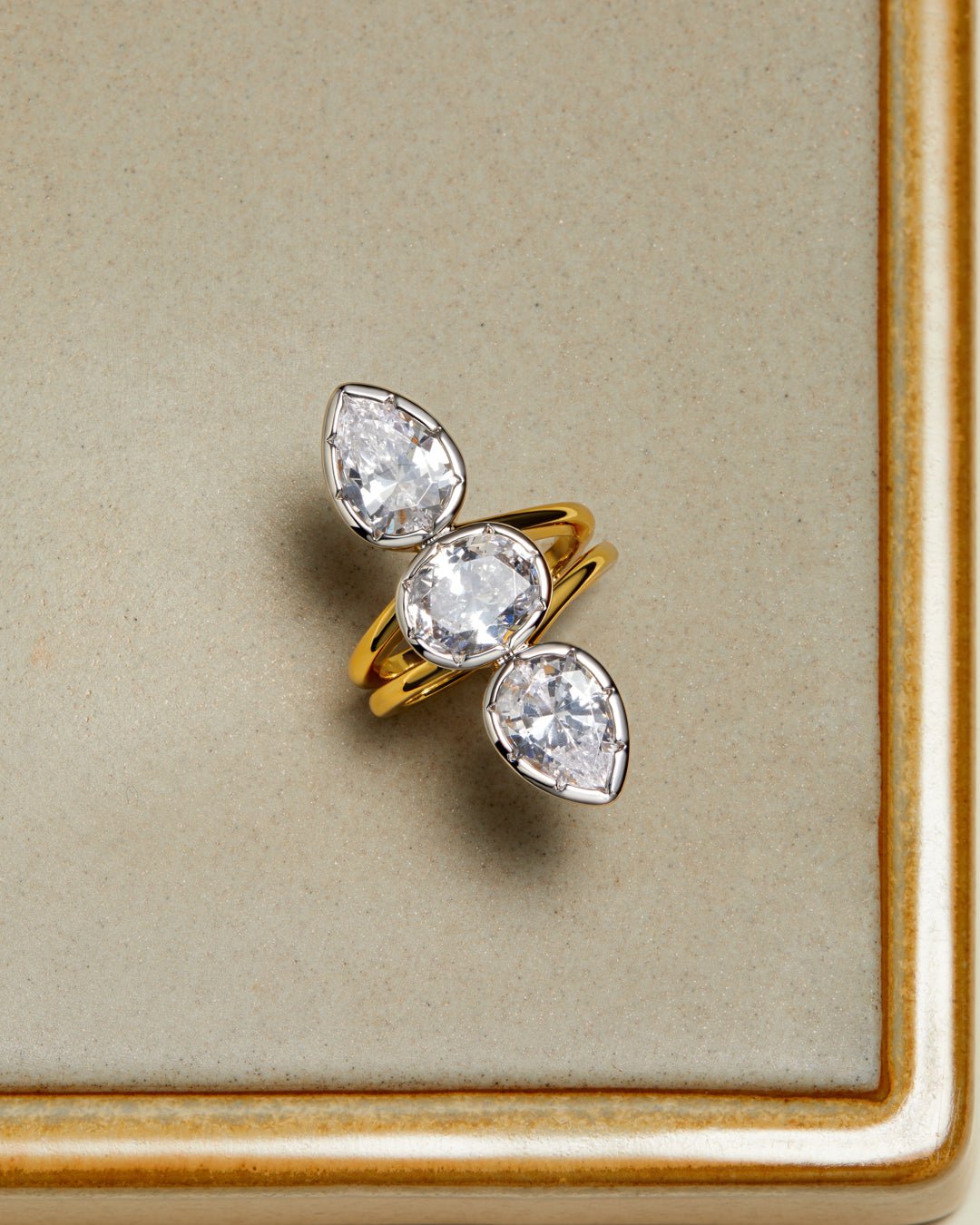 The Marais Triple Statement Ring-Gold - Image 3