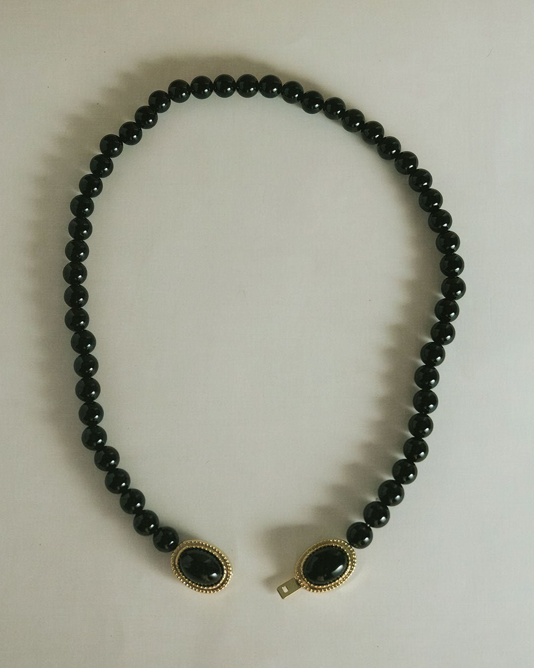 The Midnight Mesa Beaded Necklace-Gold - Image 4
