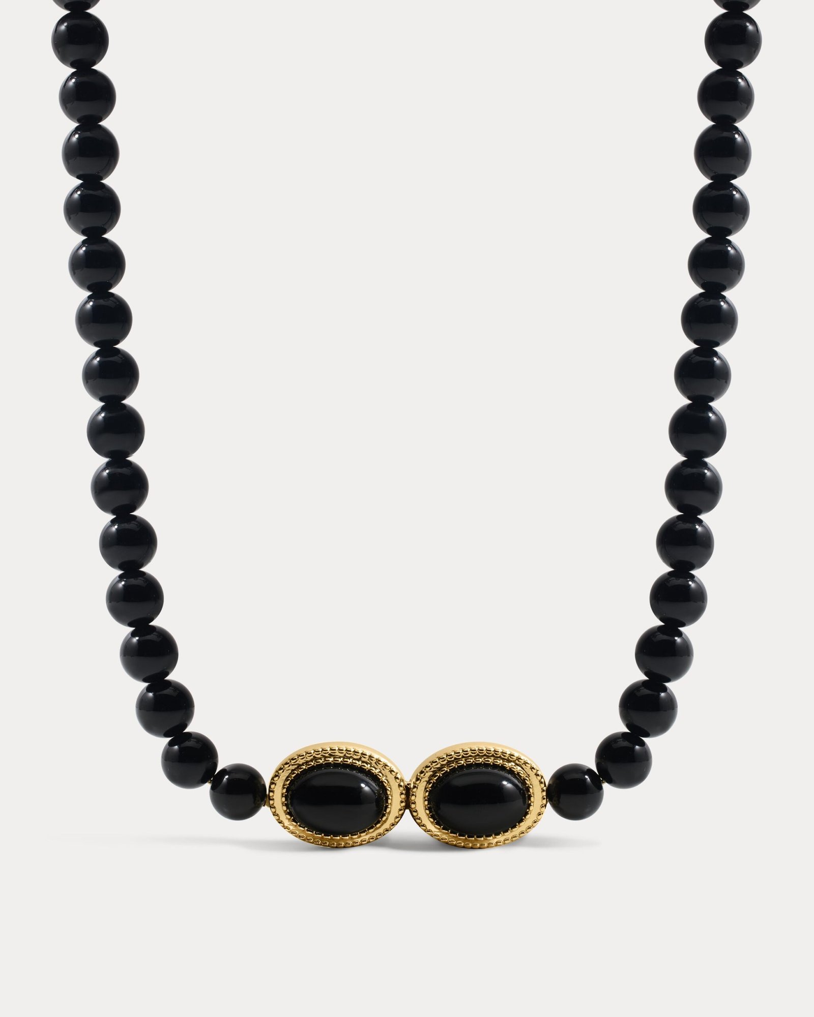 The Midnight Mesa Beaded Necklace-Gold