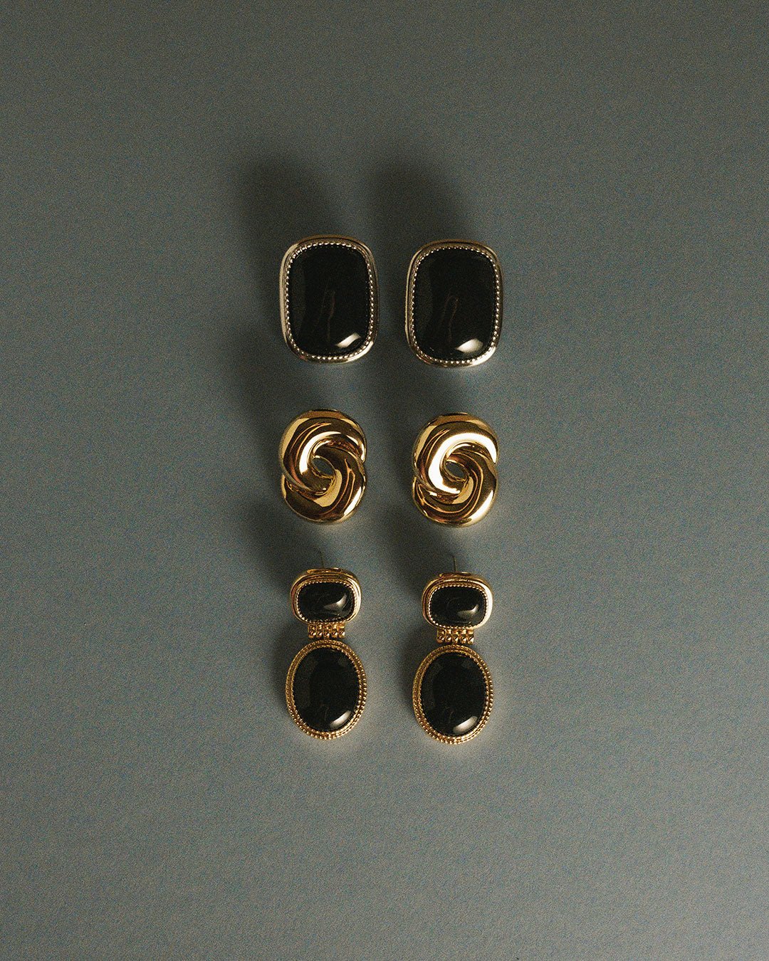 The Midnight Mesa Drop Studs-Gold - Image 3