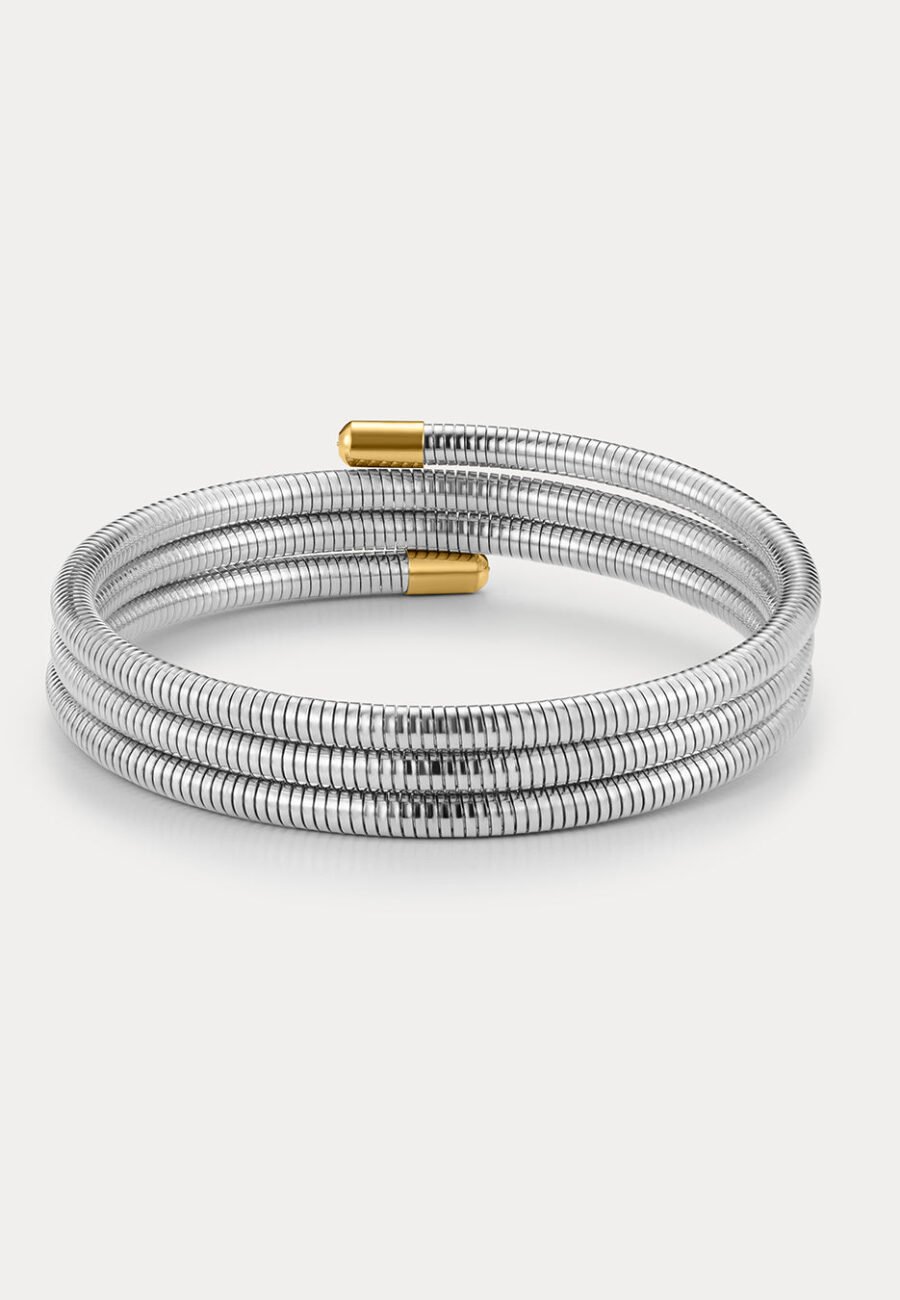 The Mini Palais Flex Snake Chain Bracelet- Silver