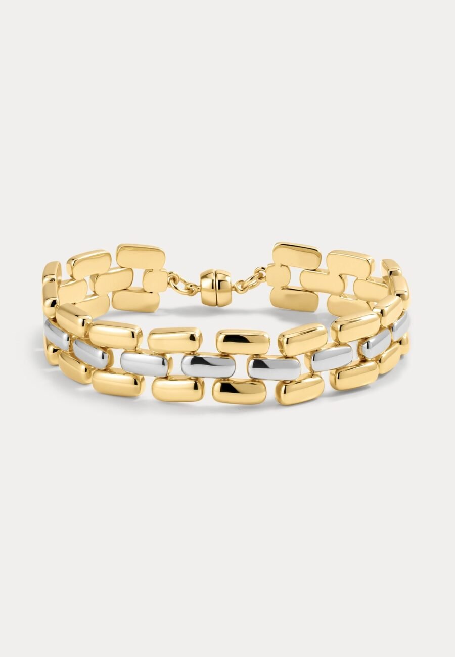 The Noir Link Bracelet- Gold