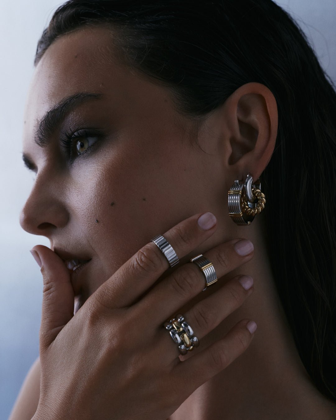The Noir Link Ring- Gold - Image 4