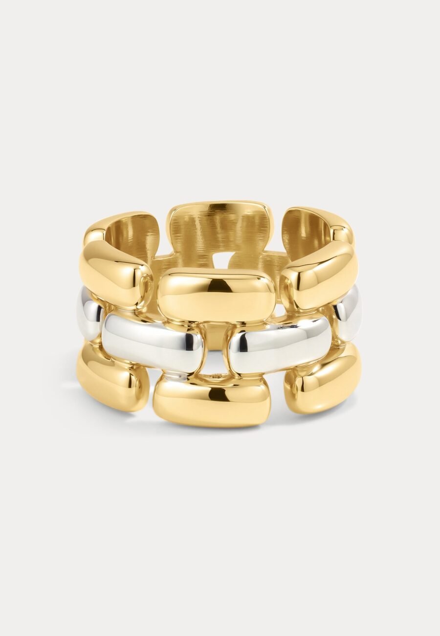 The Noir Link Ring- Gold