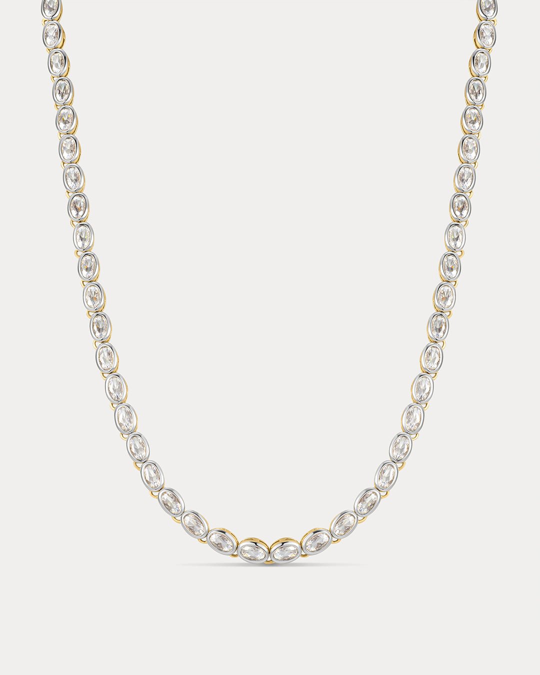 The Palais Tennis Necklace-Gold