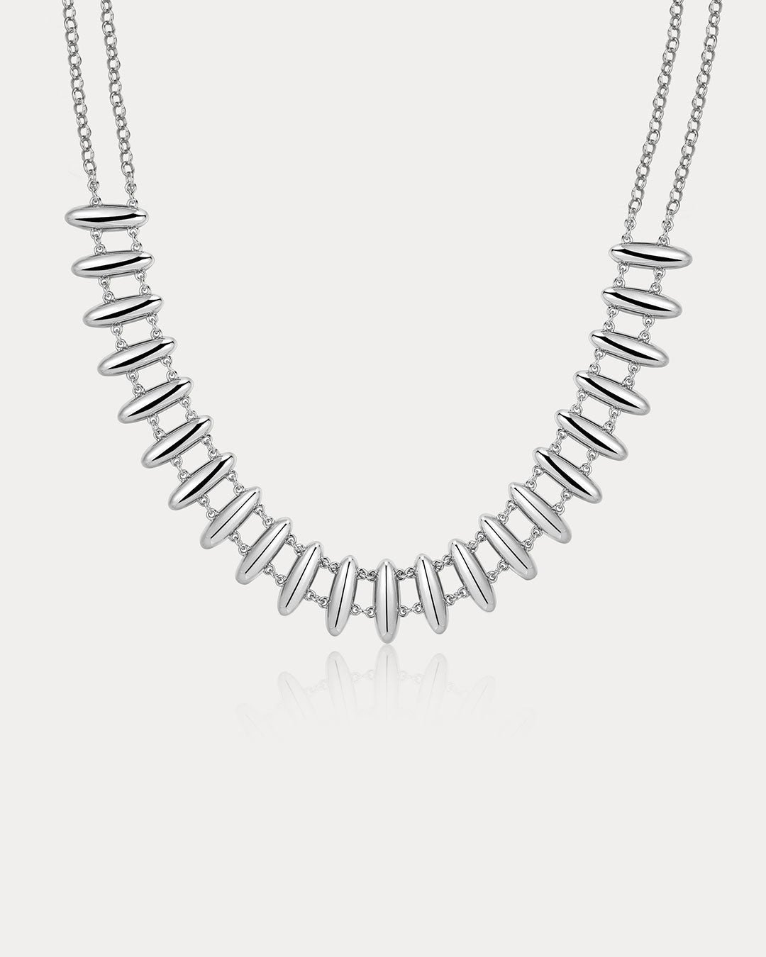 The Milan Bead Stud Necklace - Image 2